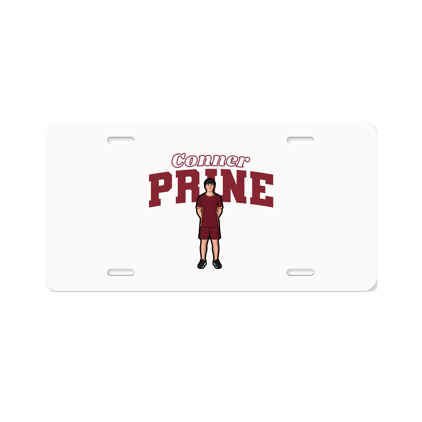 License Plate — Name Arch in Classic