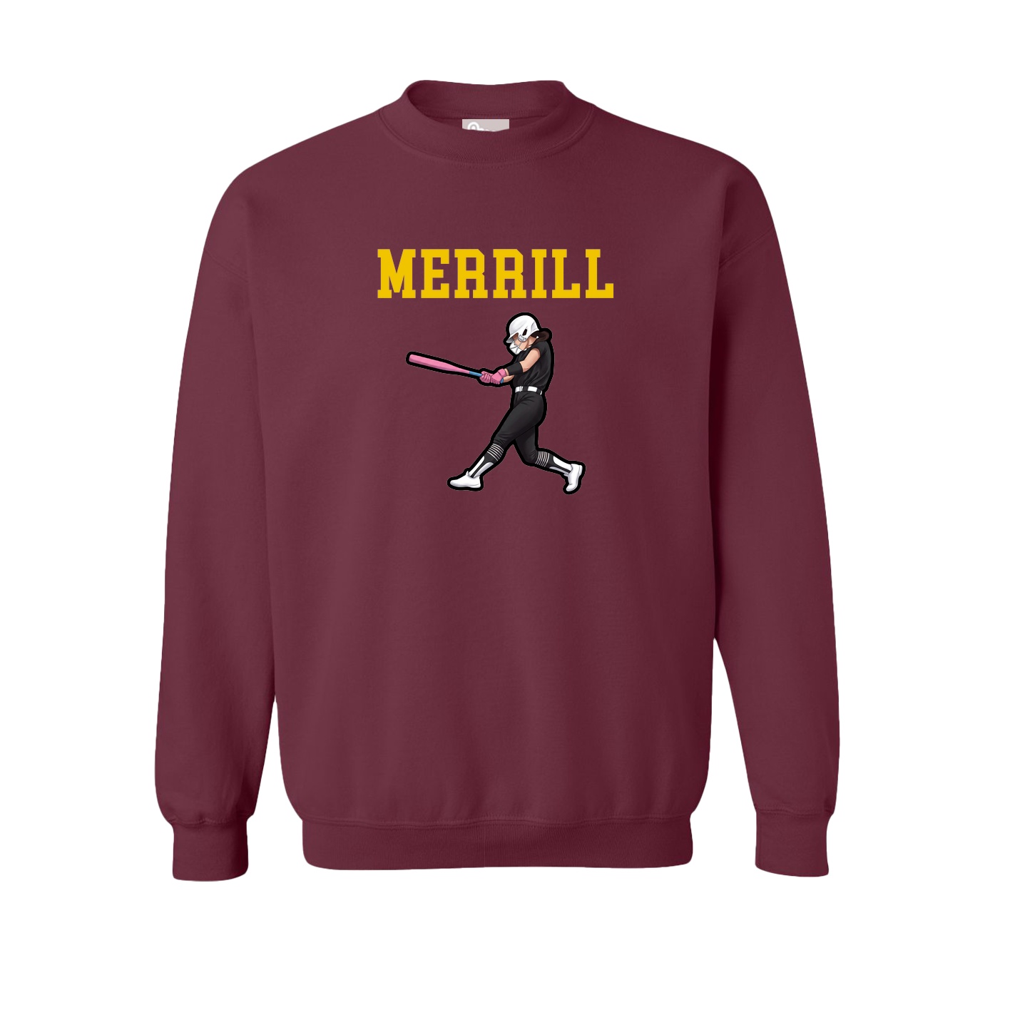 Fleece Crew — Shirsey in Maroon