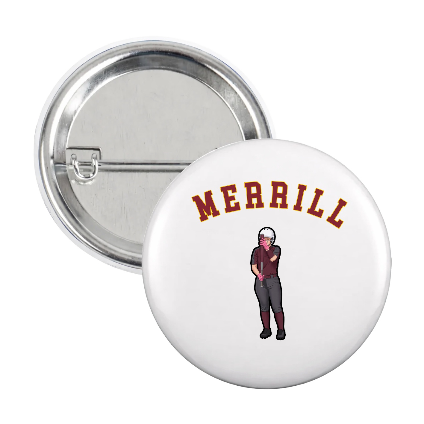 Game Day Button — Shirsey Arch in White