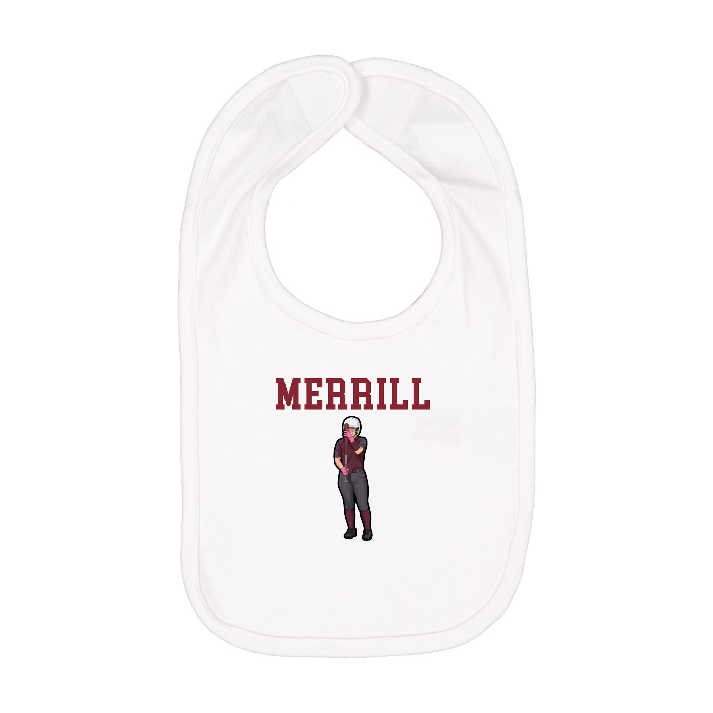 Infant Bib — Shirsey in White