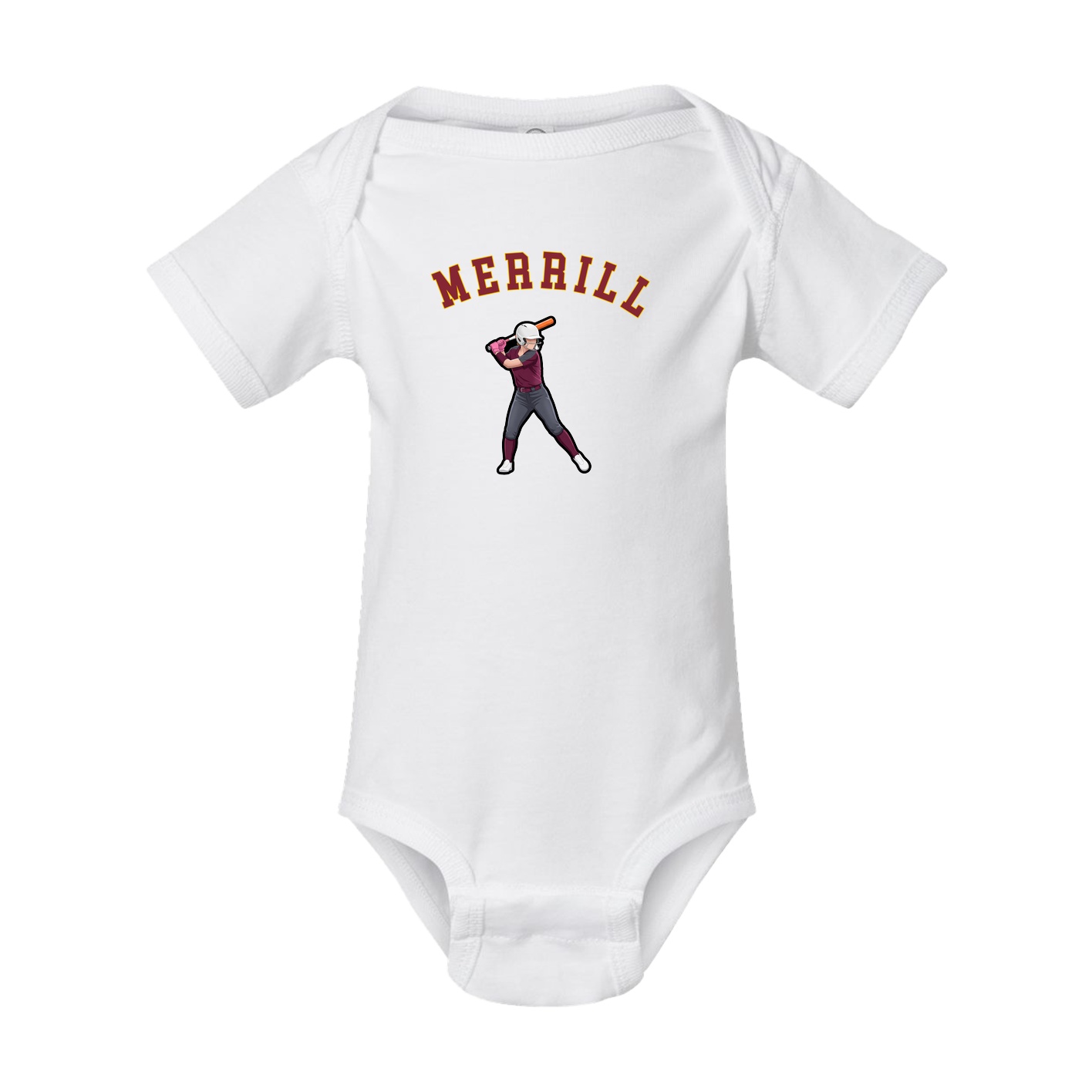 Baby Onesie — Shirsey Arch in White