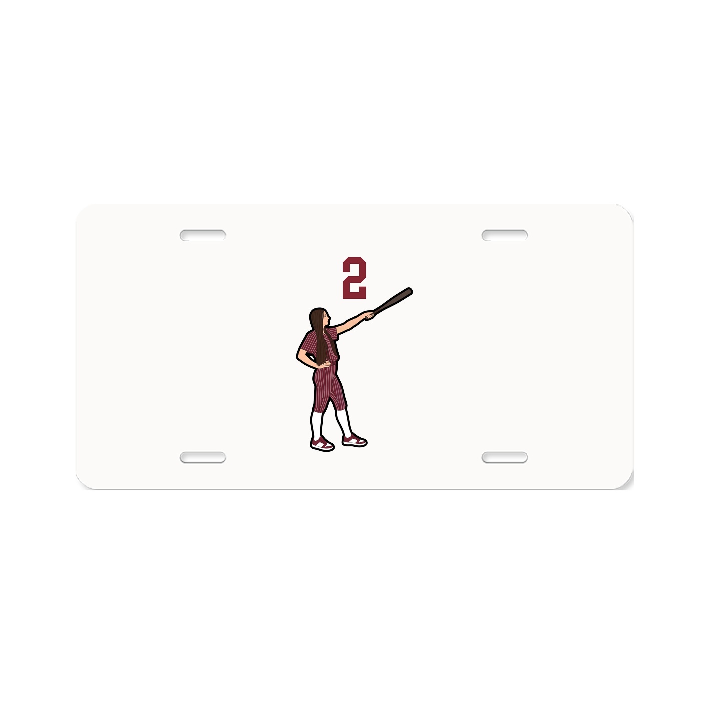 License Plate — Number Top in Classic