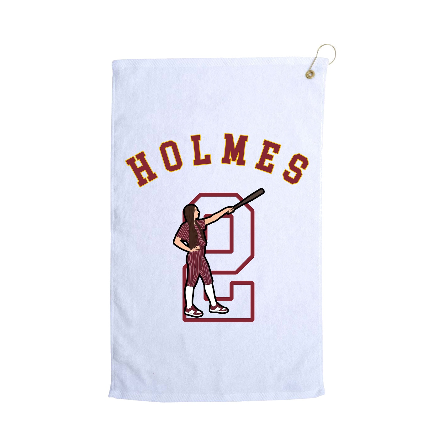 Golf Towel — Shirsey Arch in White