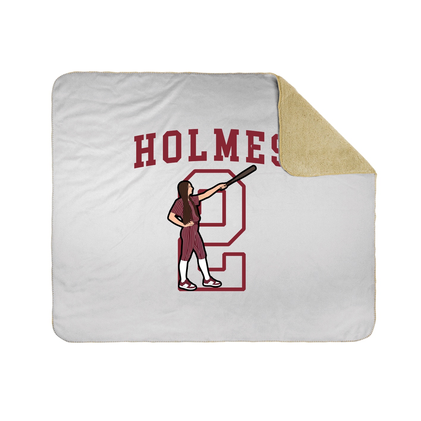 Throw Blanket — Shirsey in White
