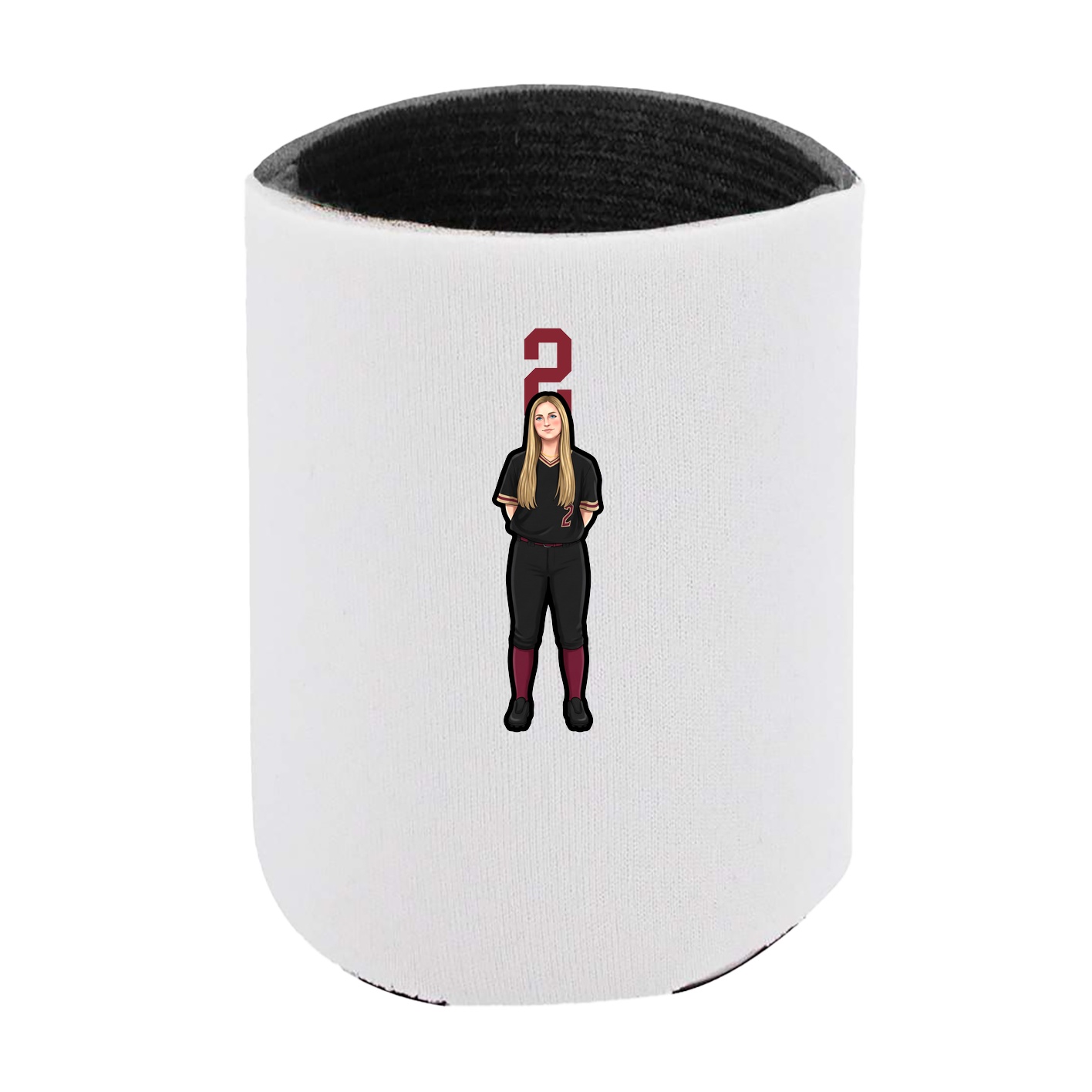 Can Holder — Number Top in White