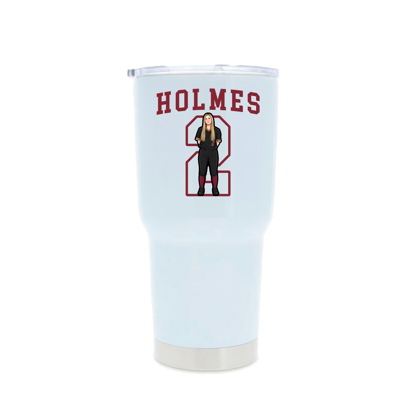 30oz Stainless Steel Tumbler — Shirsey in White