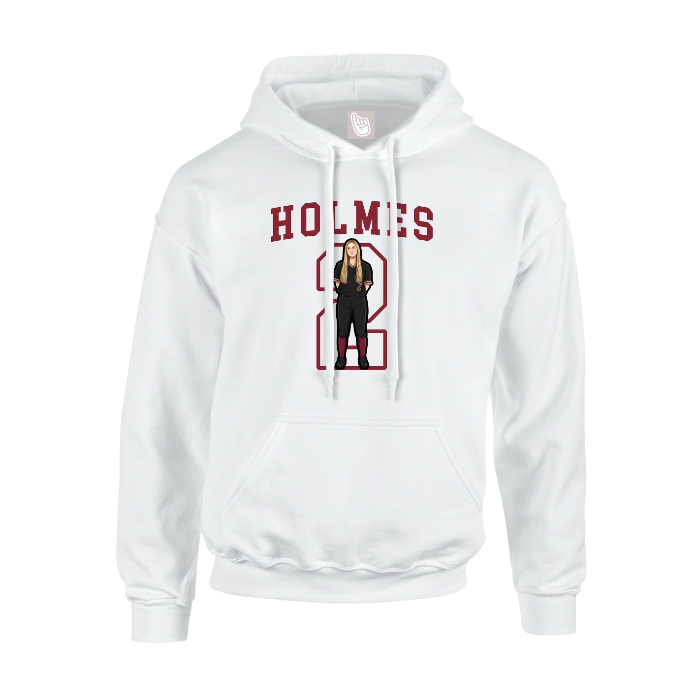 Hoodie — Shirsey in White