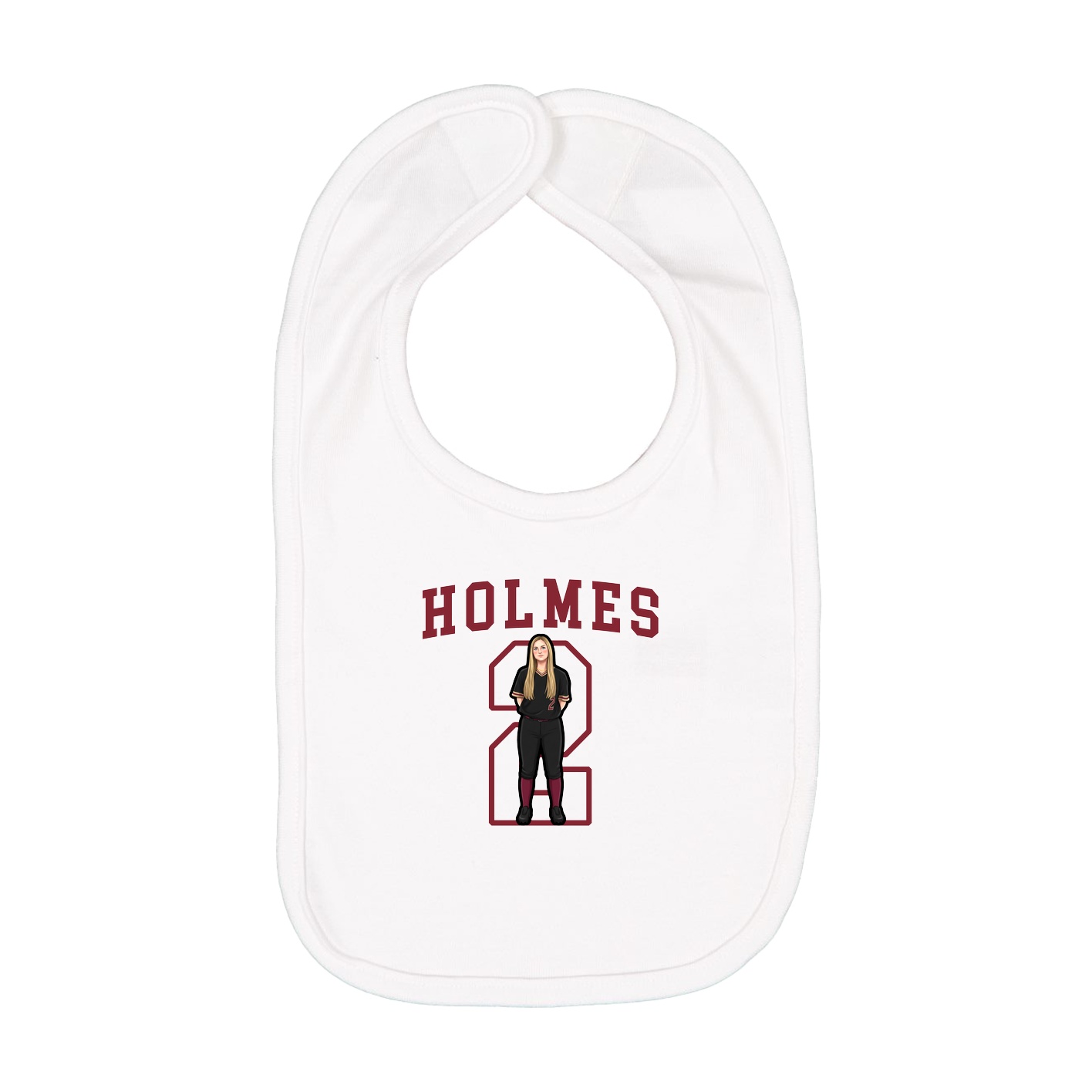 Infant Bib — Shirsey in White