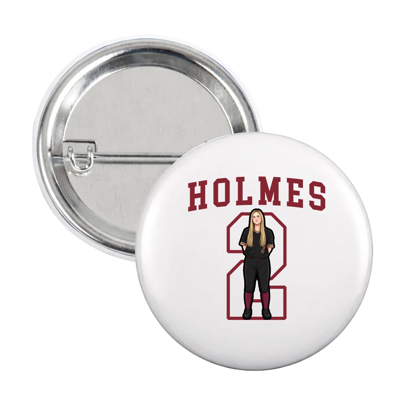 Game Day Button — Shirsey in White