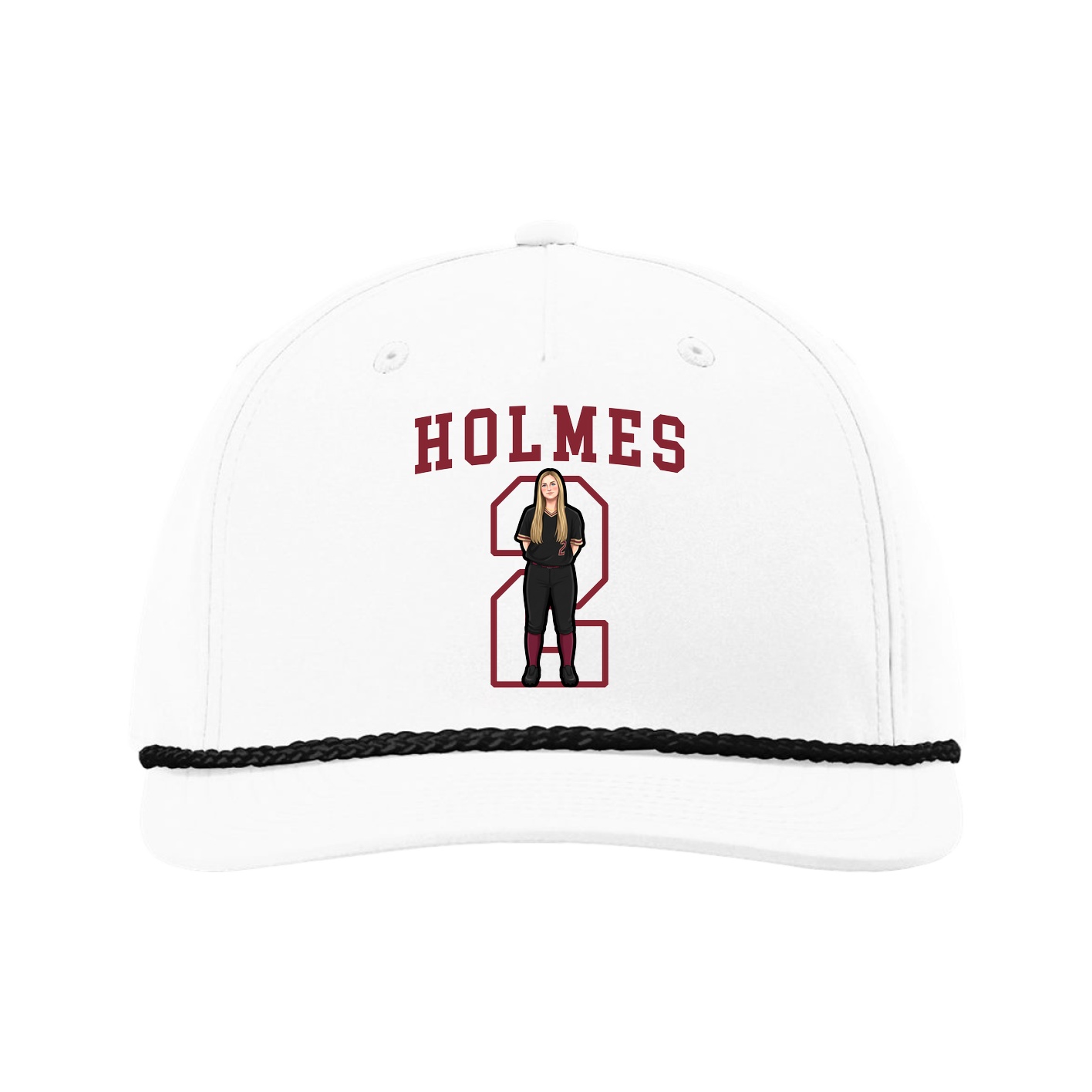 Five-Panel Classic Rope Cap — Shirsey in White