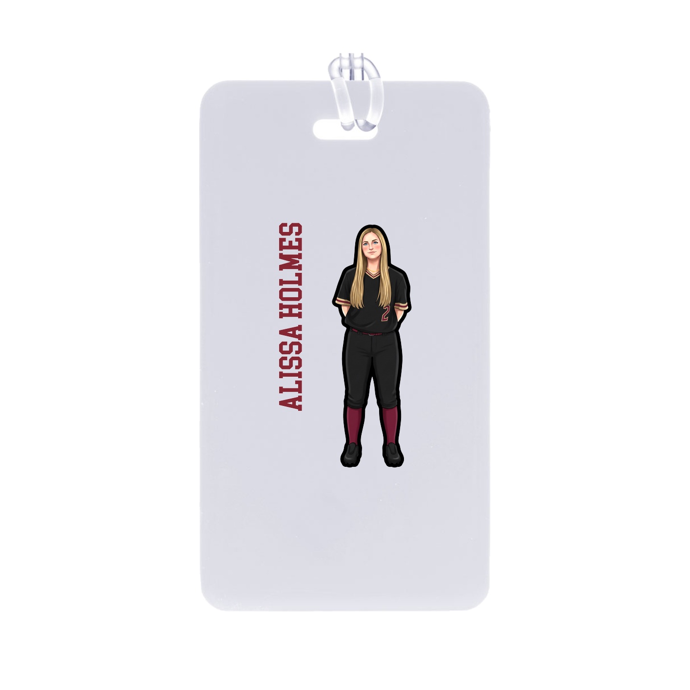 Bag Tag — Name Vertical in Classic