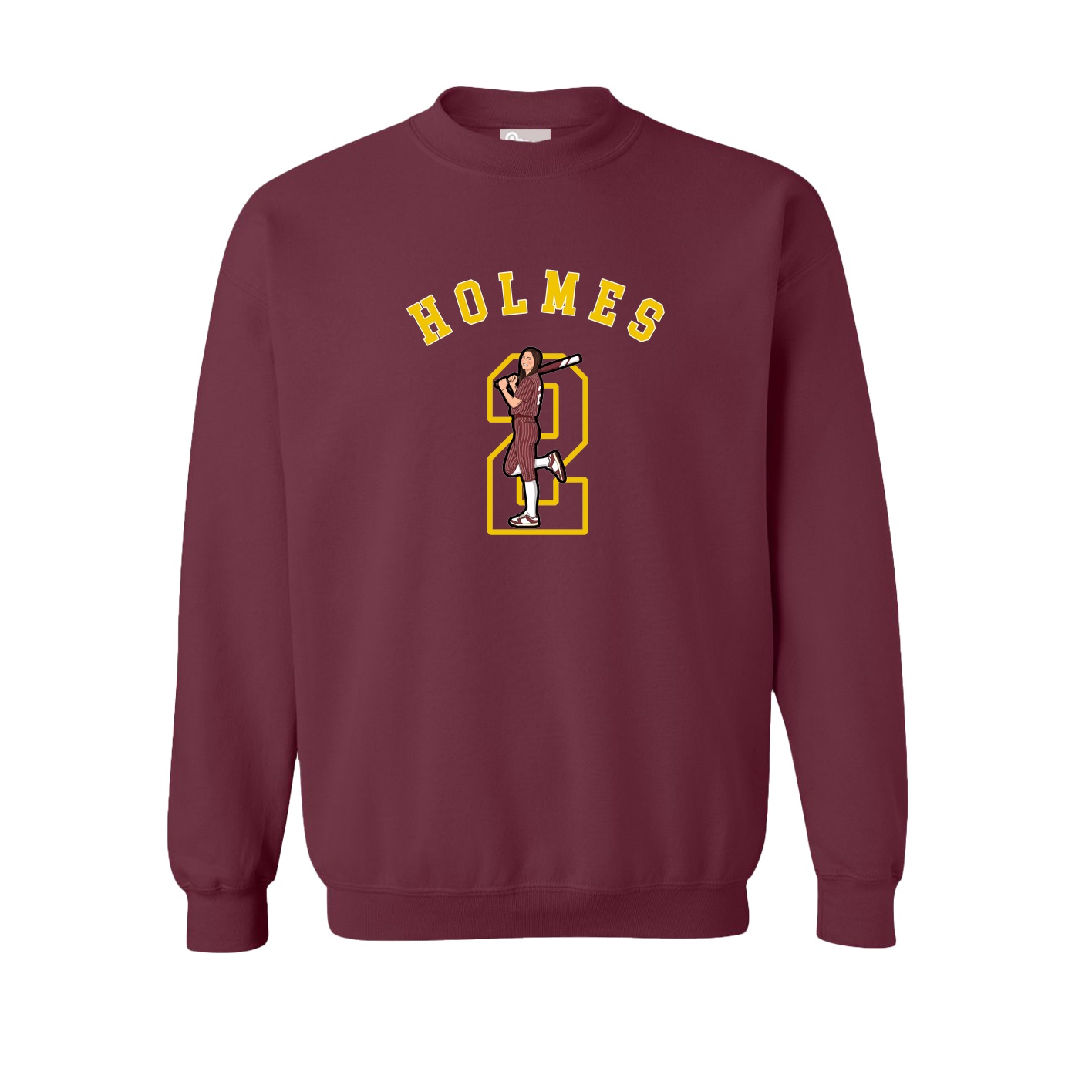Fleece Crew — Shirsey Arch in Maroon