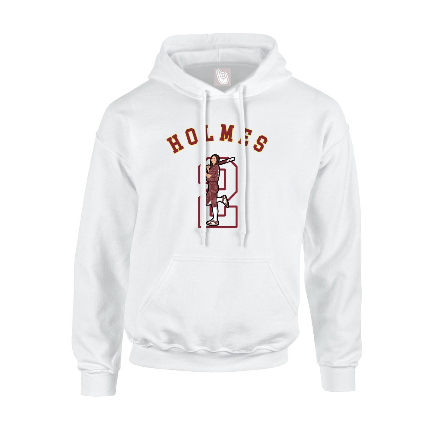 Youth Hoodie — Shirsey Arch in White
