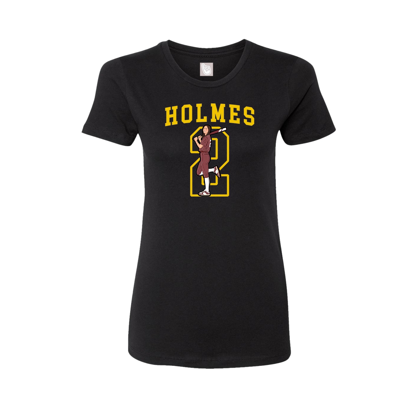 Fitted Women's Tee — Shirsey in Black