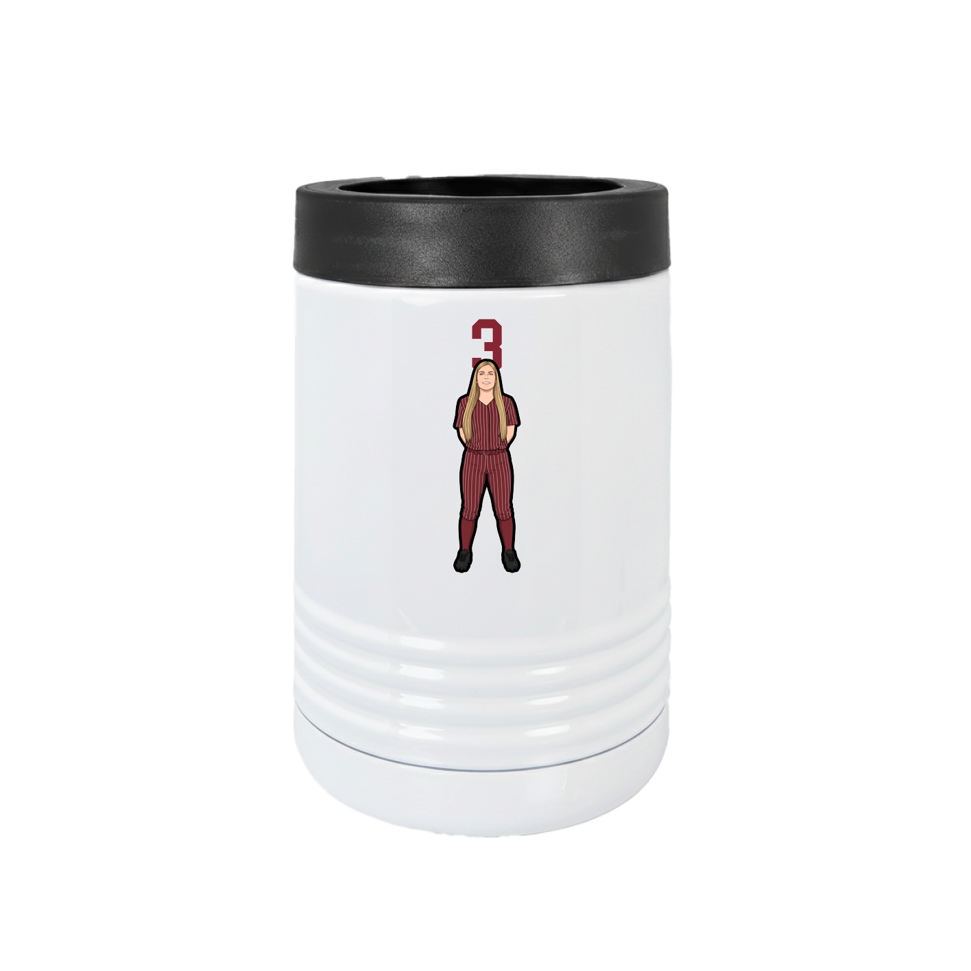 Beverage Holder — Number Top in White