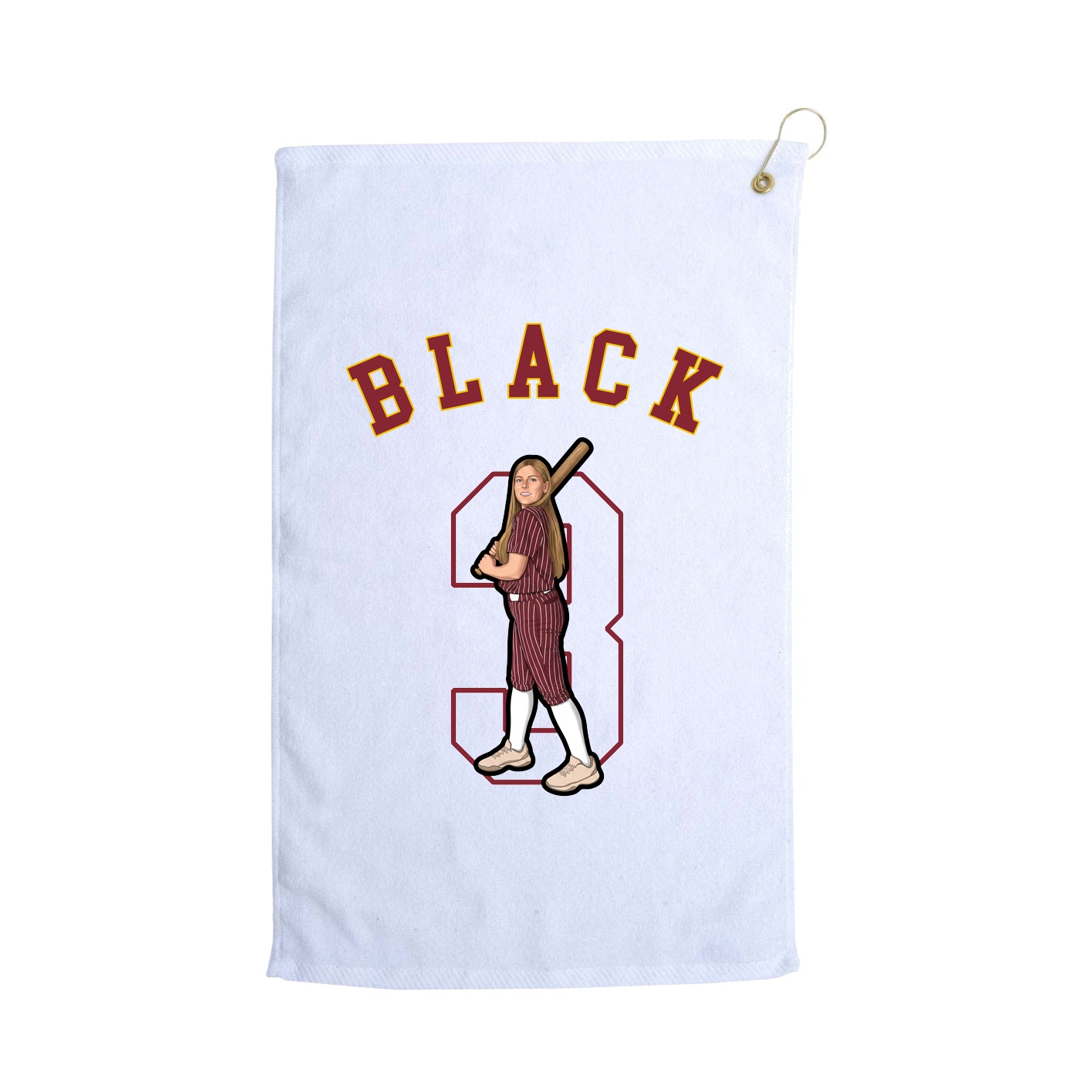 Golf Towel — Shirsey Arch in White