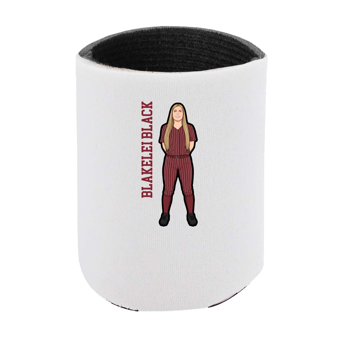 Can Holder — Name Vertical in White