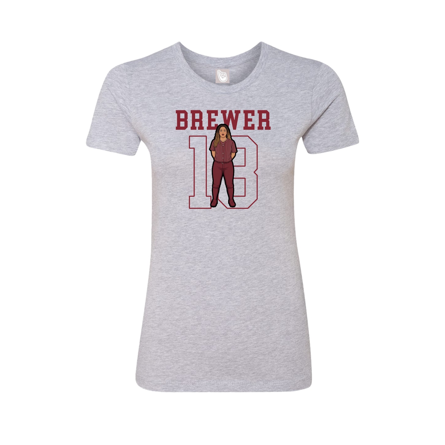 Fitted Women's Tee — Shirsey in Grey