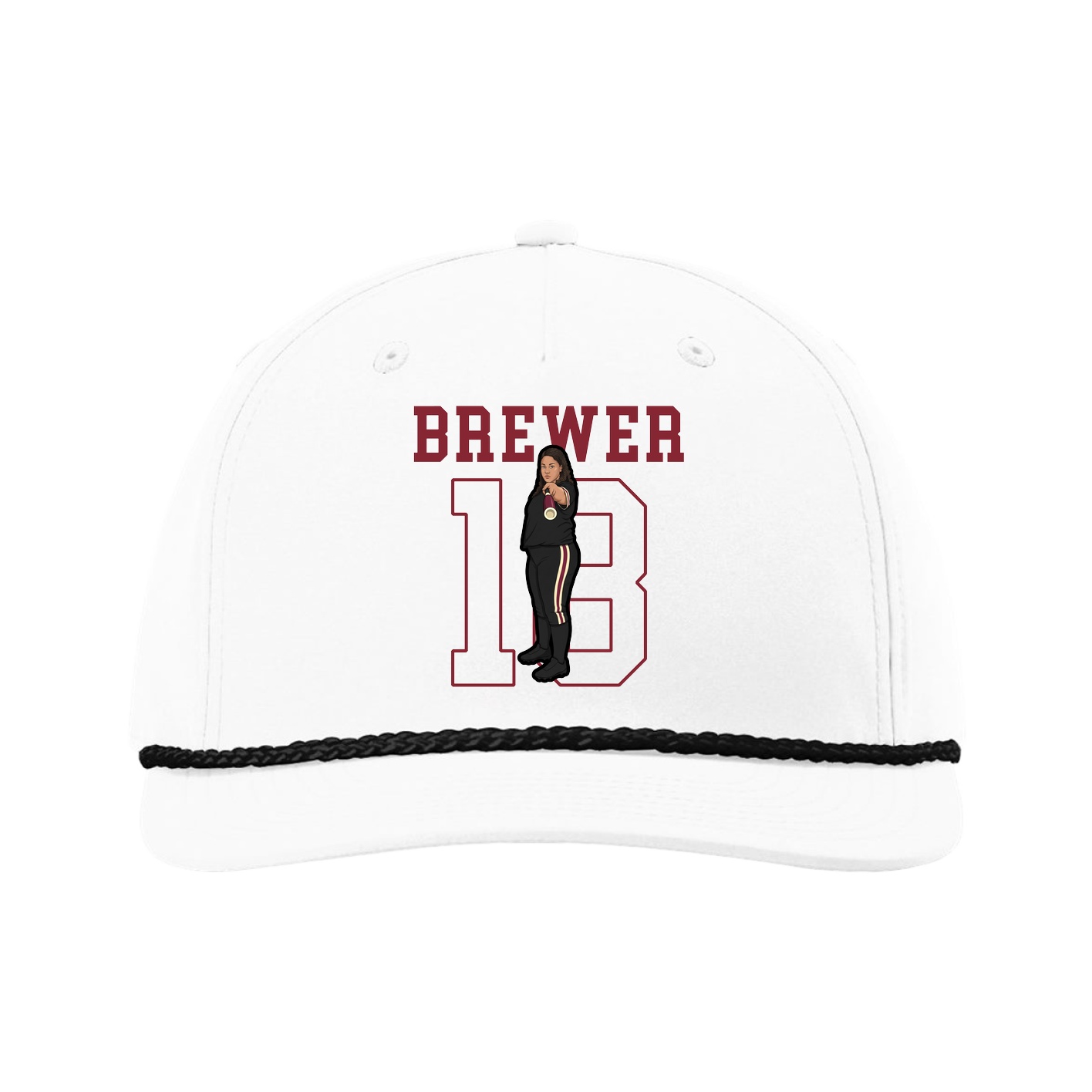 Five-Panel Classic Rope Cap — Shirsey in White