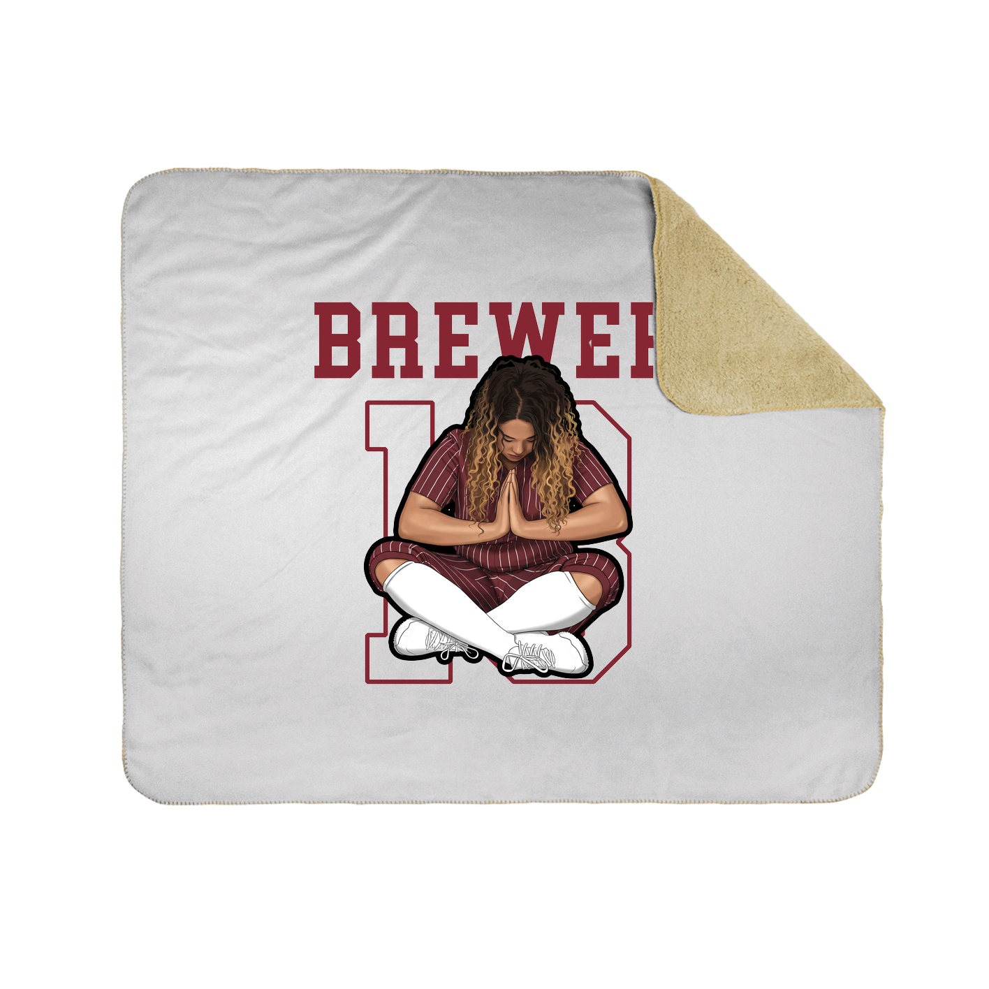 50x60 Sherpa Lined Throw Blanket
