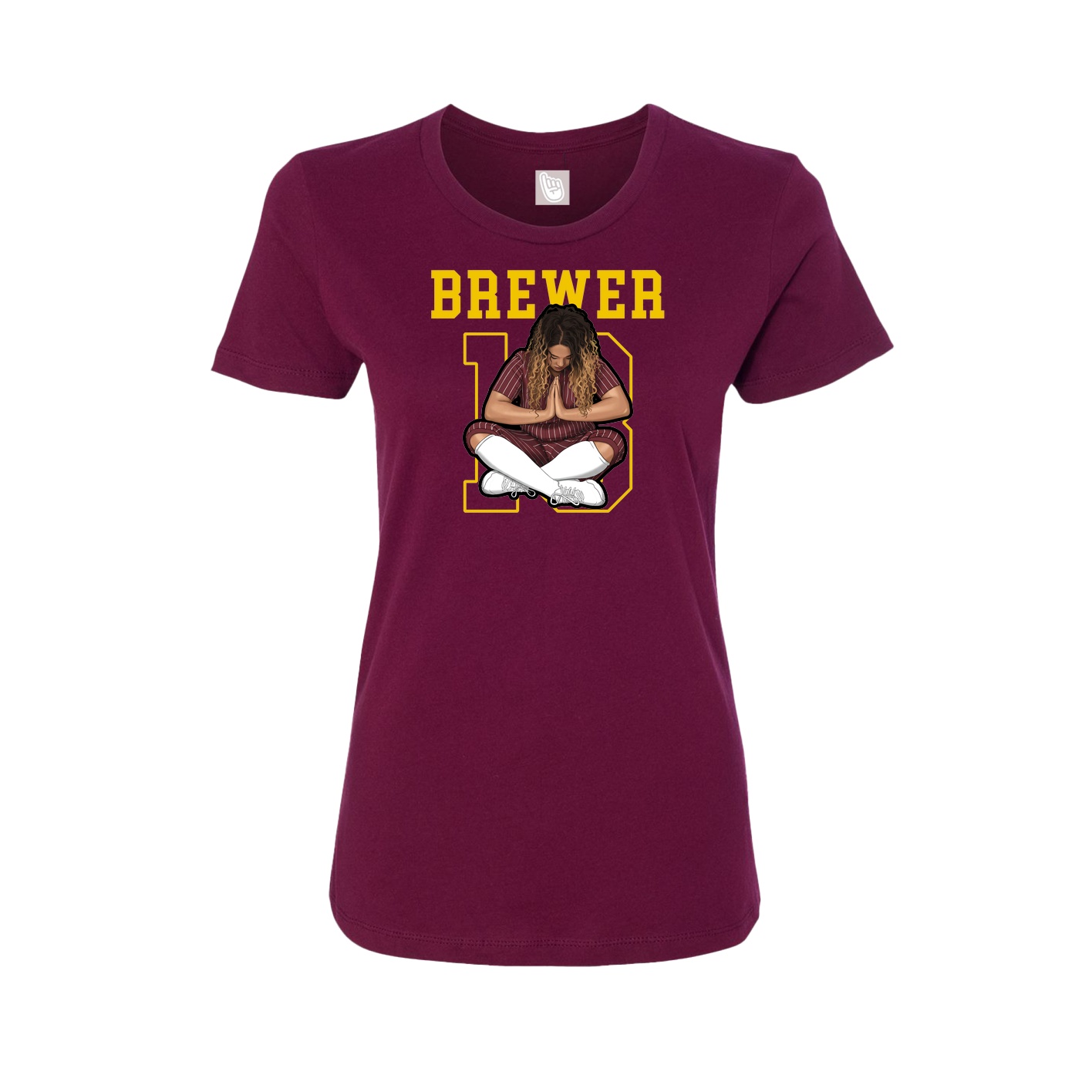 Fitted Women's Tee — Shirsey in Maroon