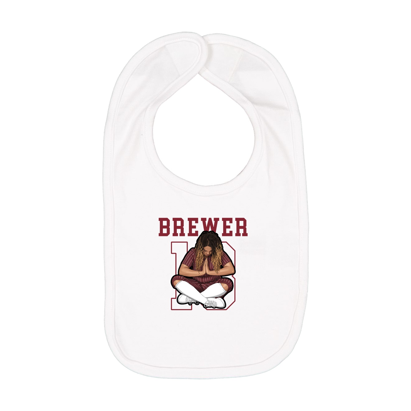 Infant Bib — Shirsey in White