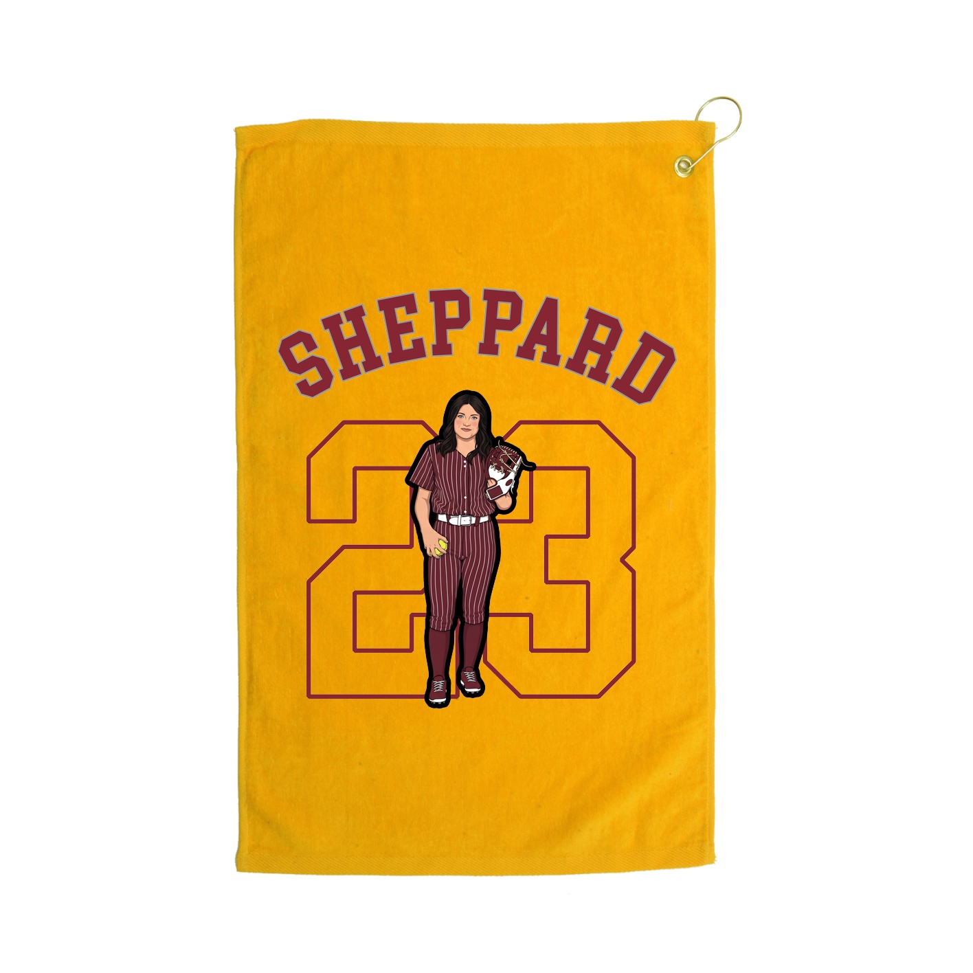 Golf Towel — Shirsey Arch in Gold