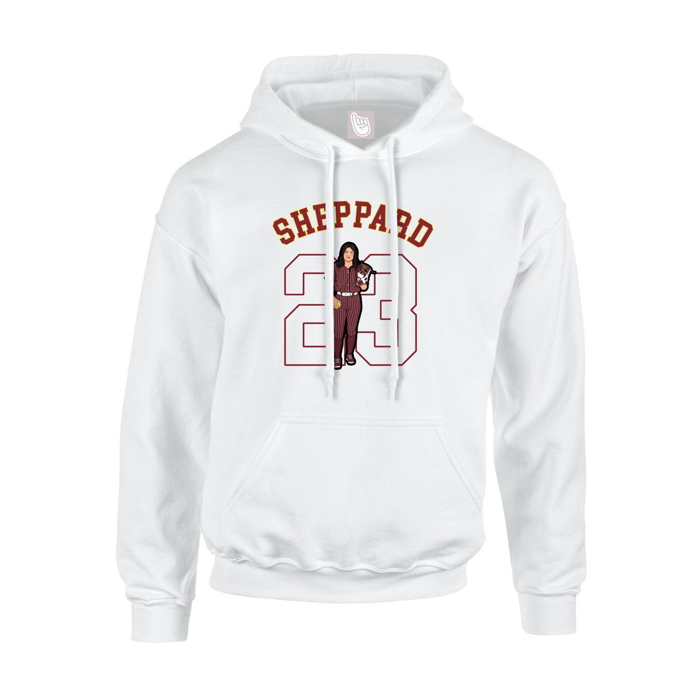 Youth Hoodie — Shirsey Arch in White