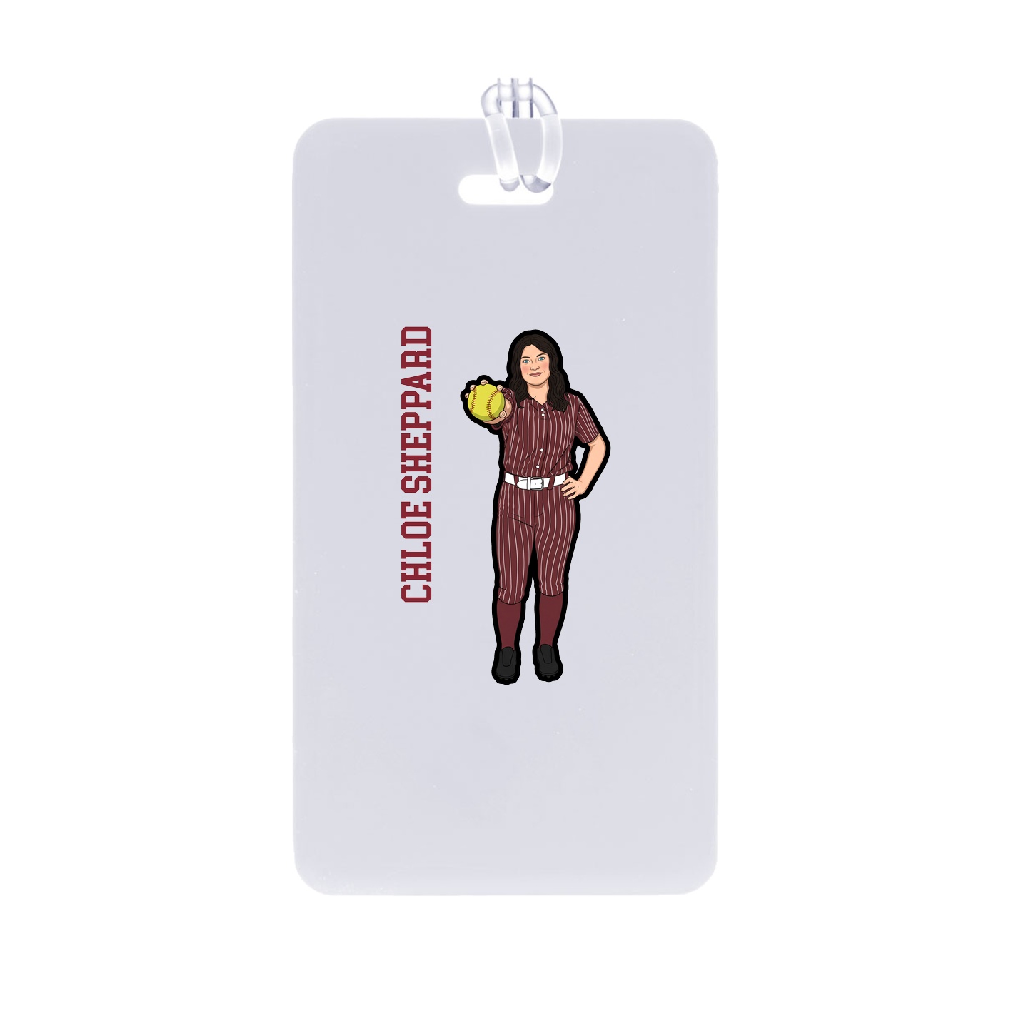 Bag Tag — Name Vertical in Classic