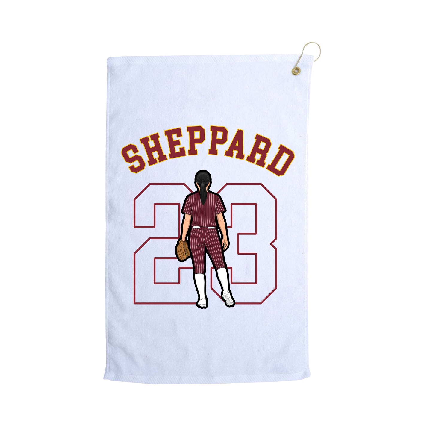 Golf Towel — Shirsey Arch in White