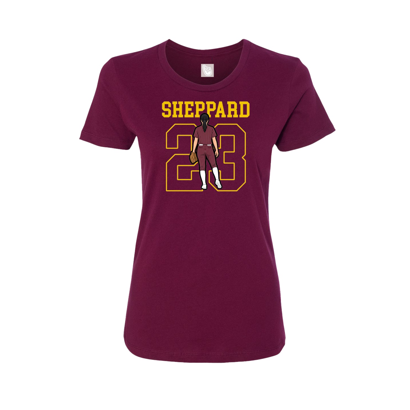 Fitted Women's Tee — Shirsey in Maroon