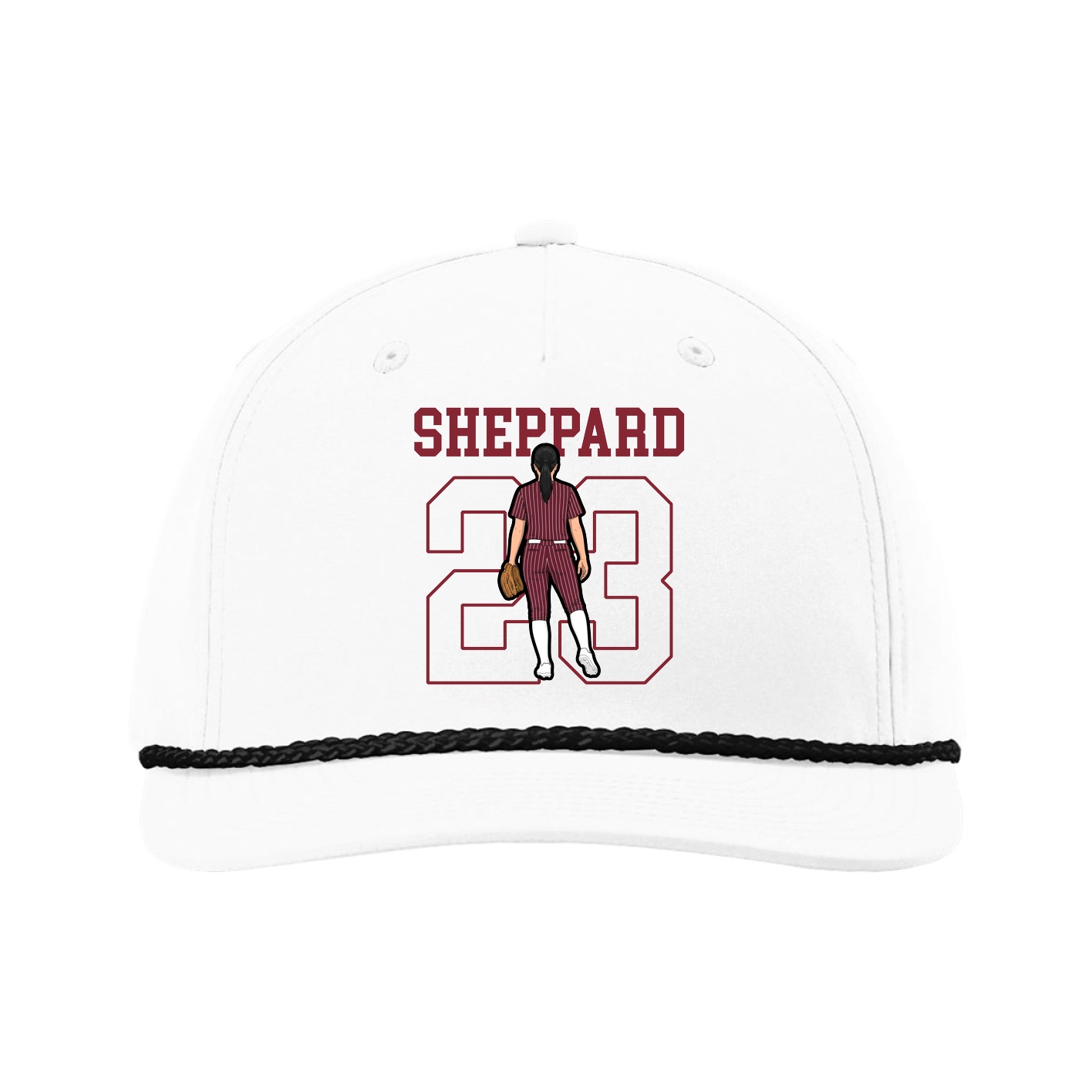 Five-Panel Classic Rope Cap — Shirsey in White