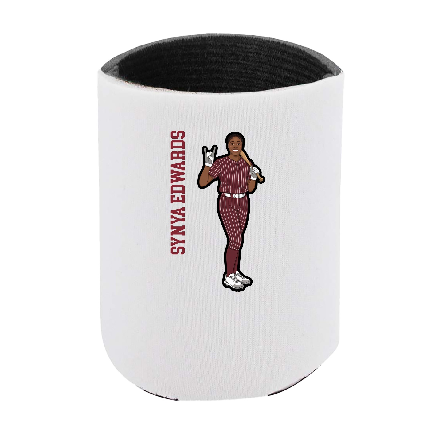 Can Holder — Name Vertical in White