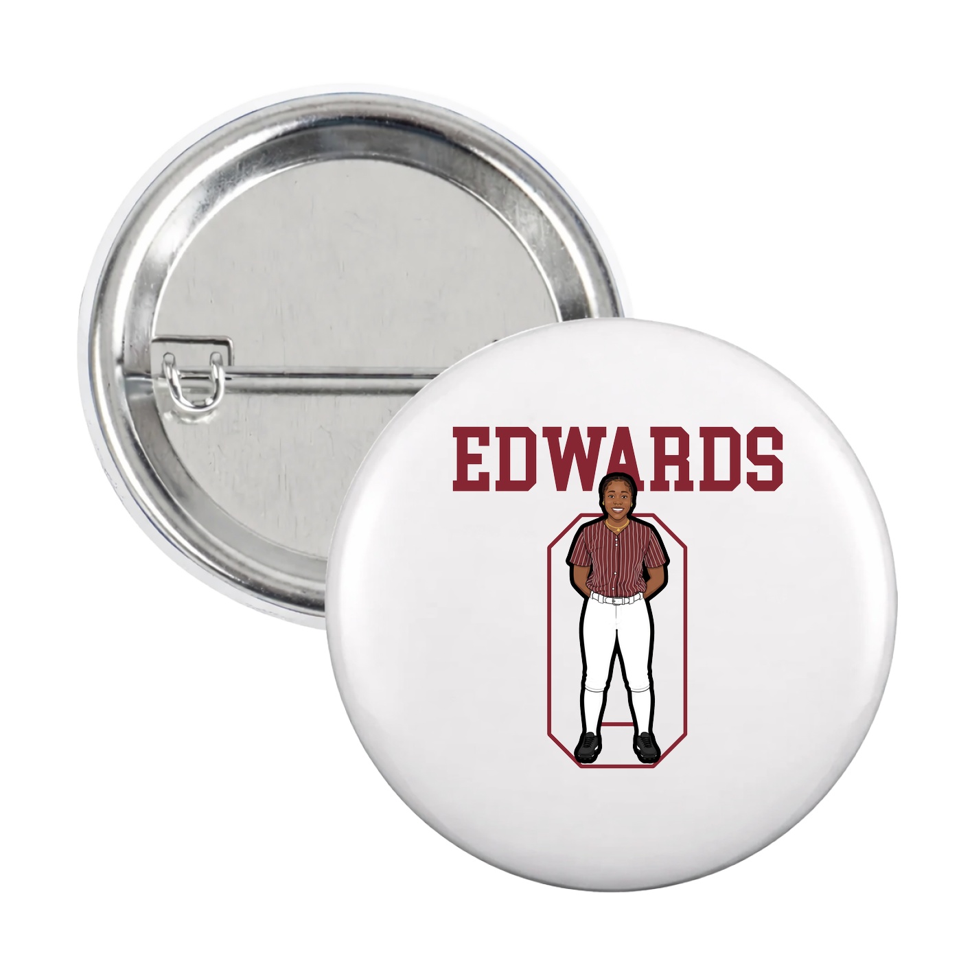 Game Day Button — Shirsey in White