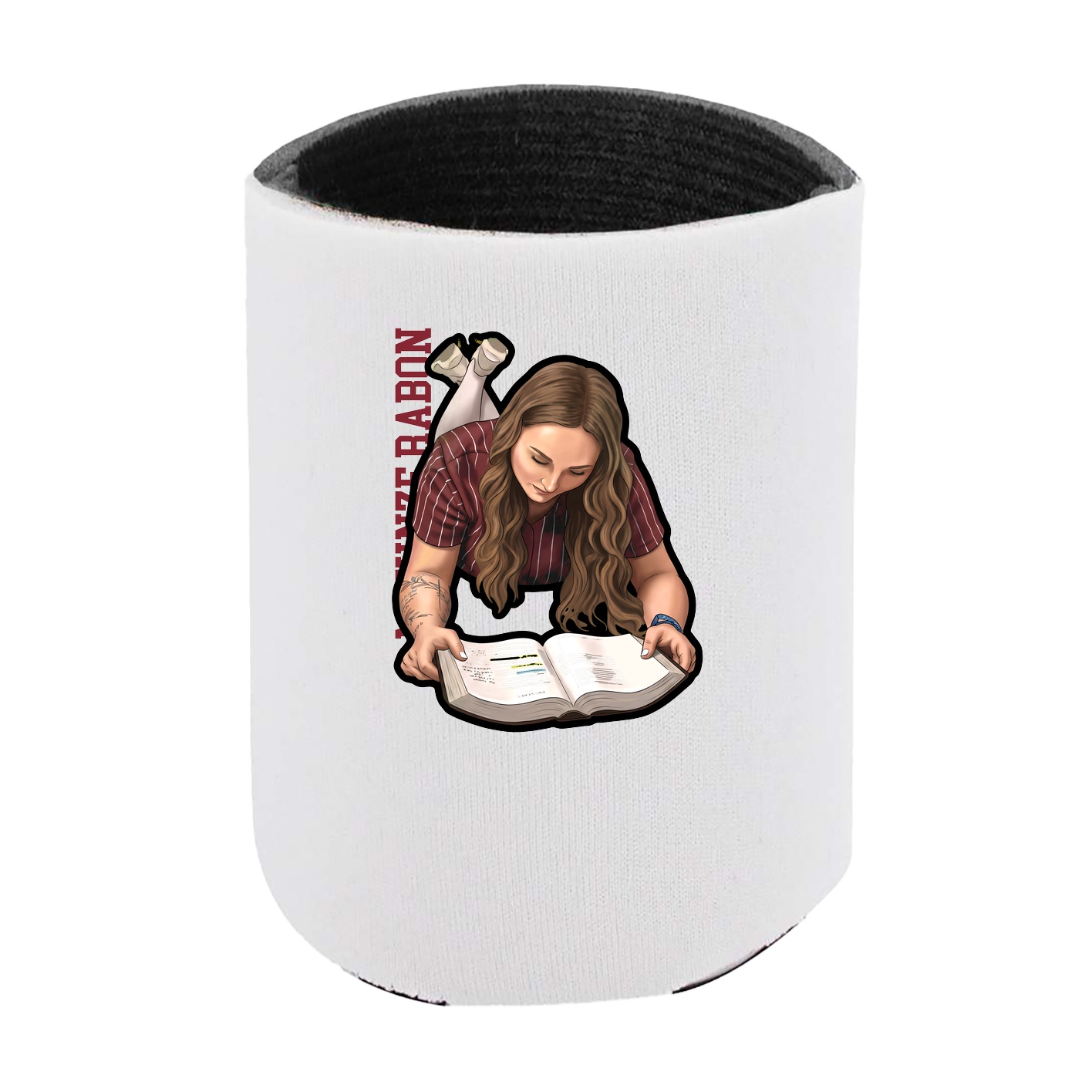 Can Holder — Name Vertical in White