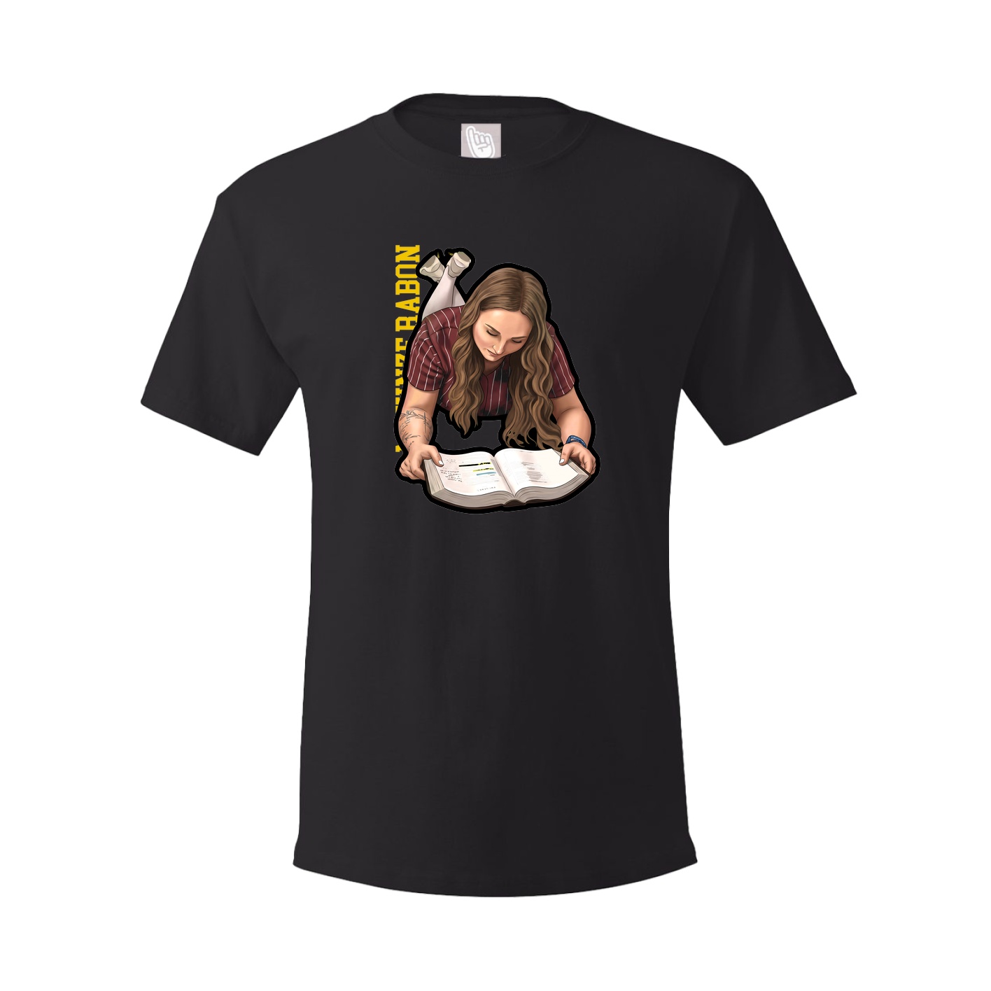 Tee — Name Vertical in Black