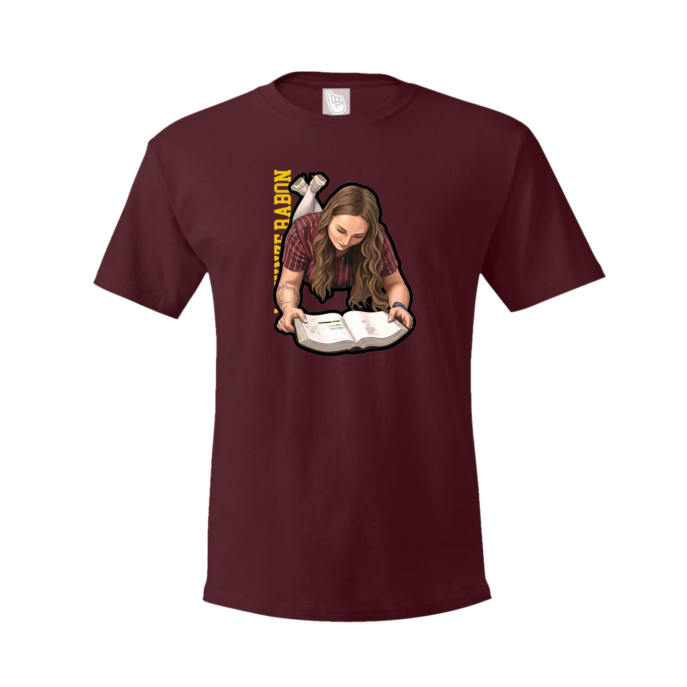 Tee — Name Vertical in Maroon