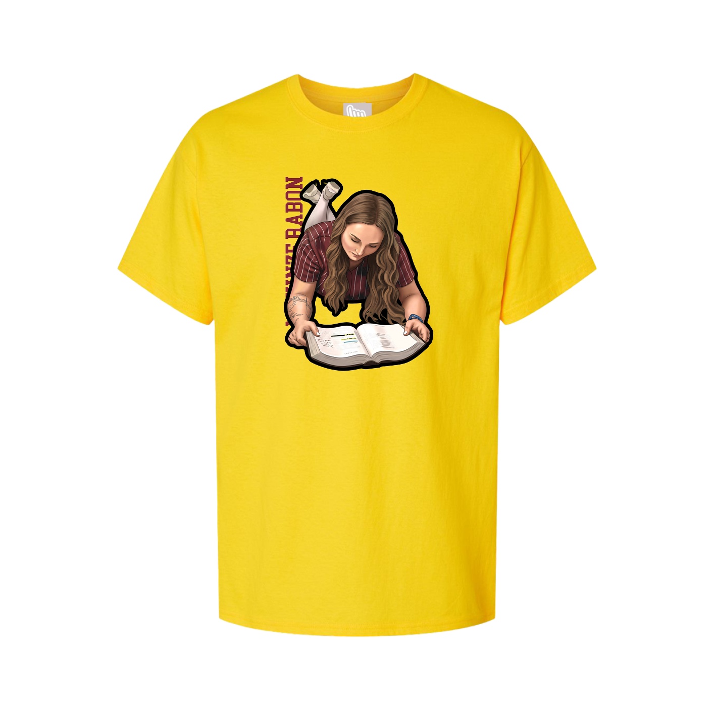 Youth Tee — Name Vertical in Gold