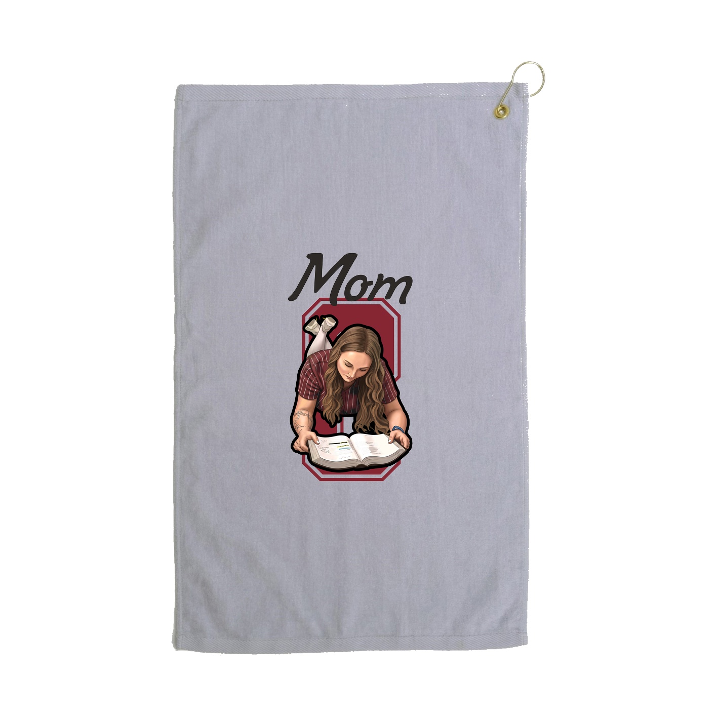Golf Towel — Mothers Day Shirsey in Grey
