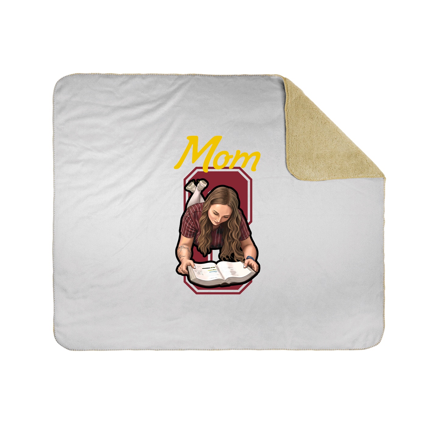 Throw Blanket — Mothers Day Shirsey in White