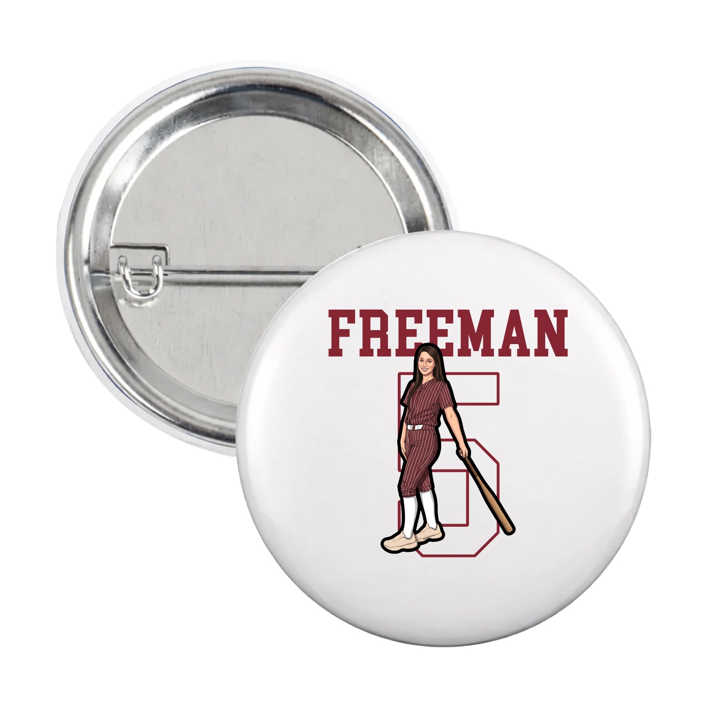 Game Day Button — Shirsey in White