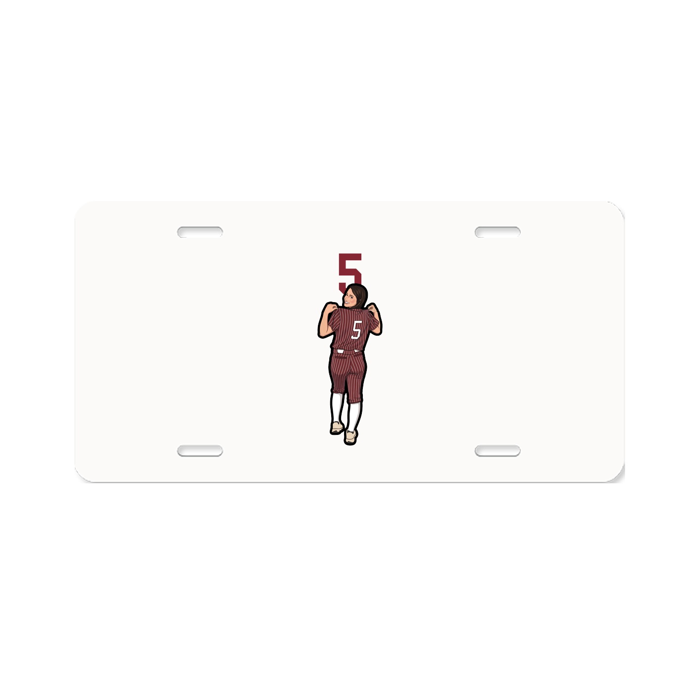 License Plate — Number Top in Classic