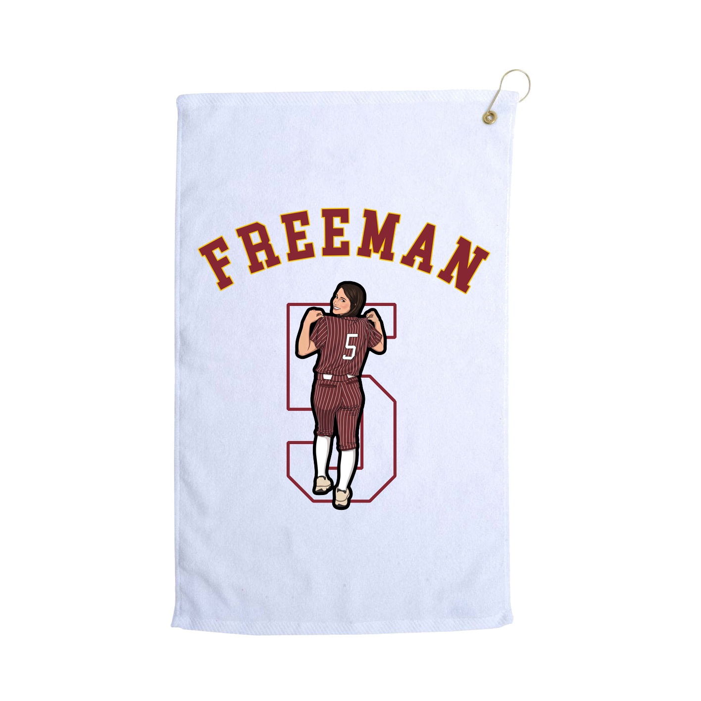 Golf Towel — Shirsey Arch in White