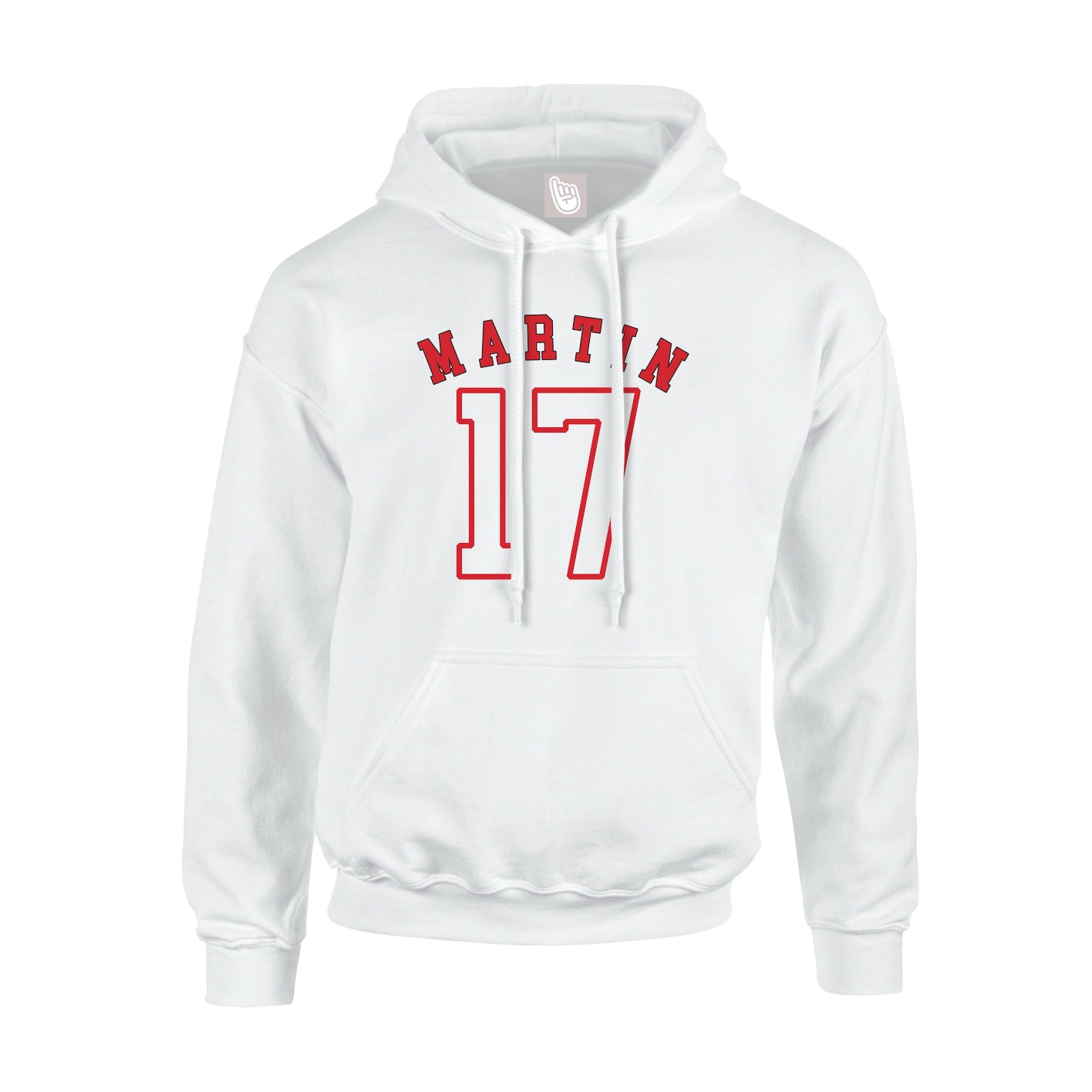 Hoodie — Shirsey Arch in White