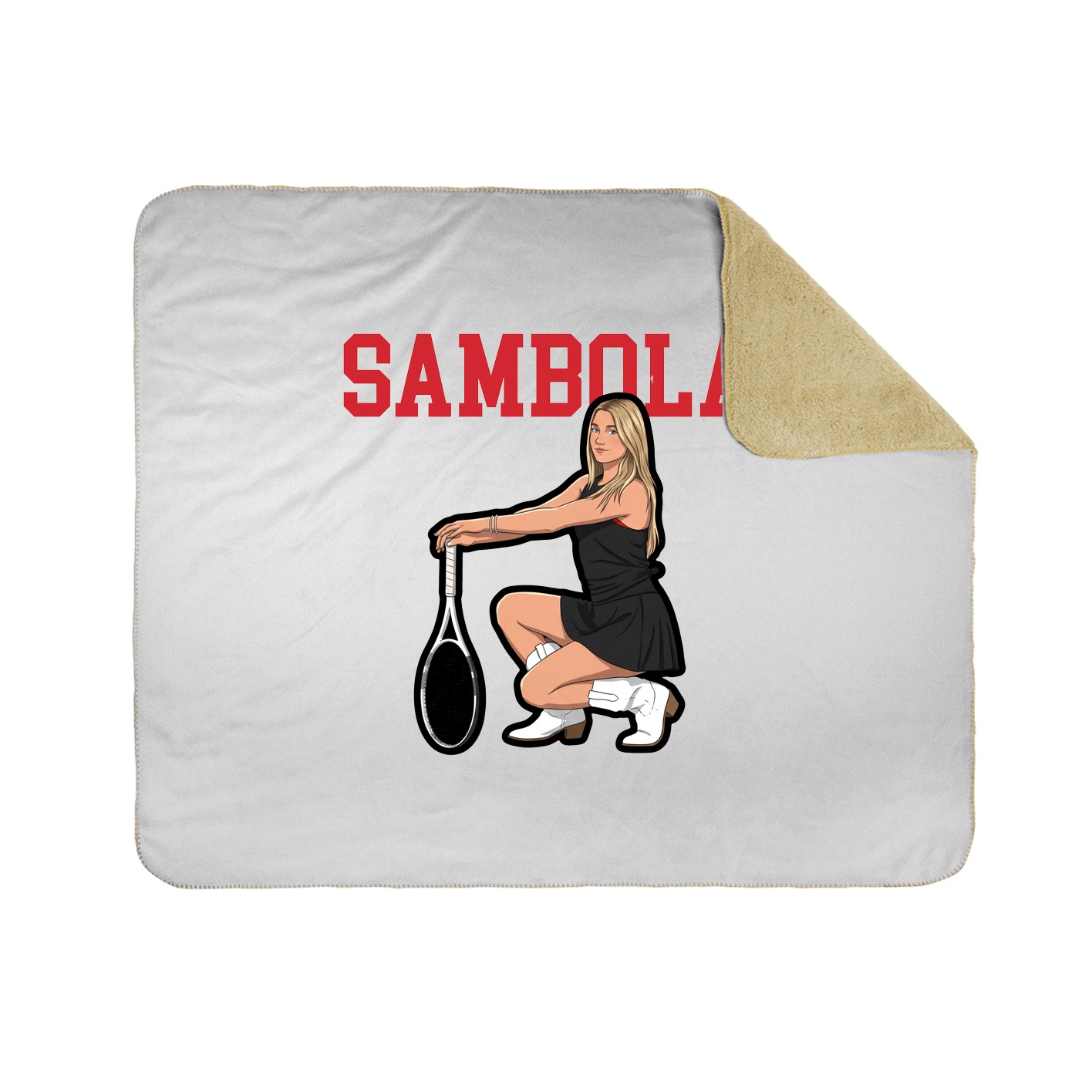 Throw Blanket — Shirsey in White