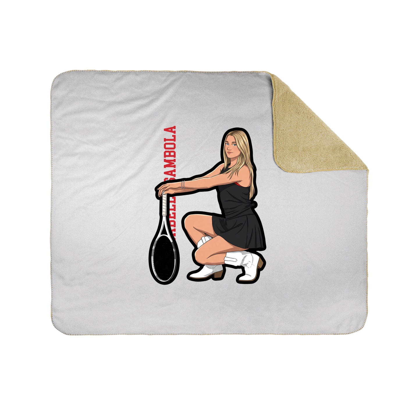50x60 Sherpa Lined Throw Blanket