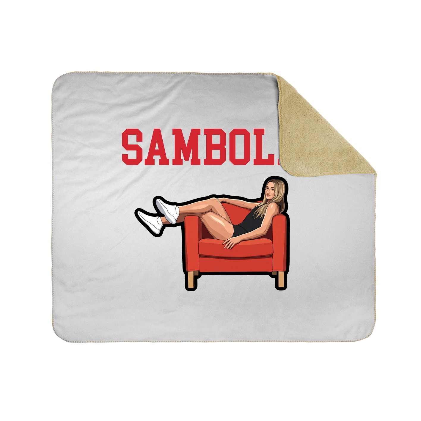 Throw Blanket — Shirsey in White