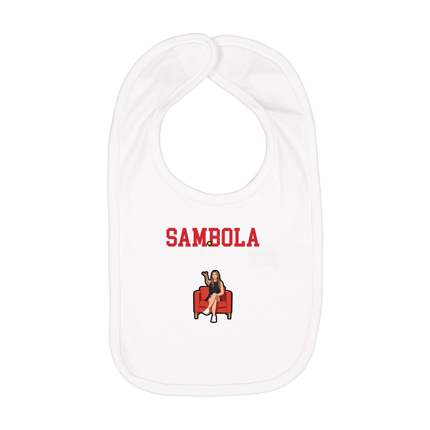 Infant Bib — Shirsey in White