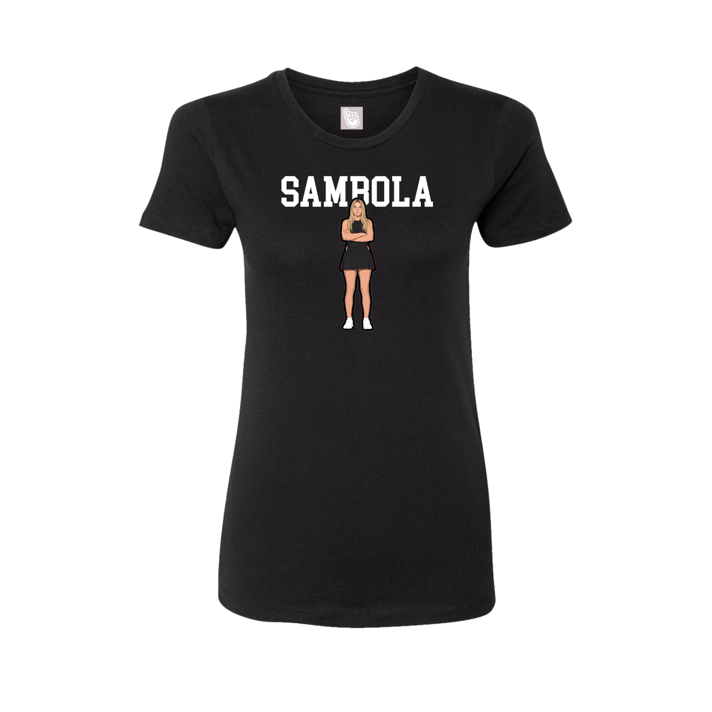 Fitted Women's Tee — Shirsey in Black