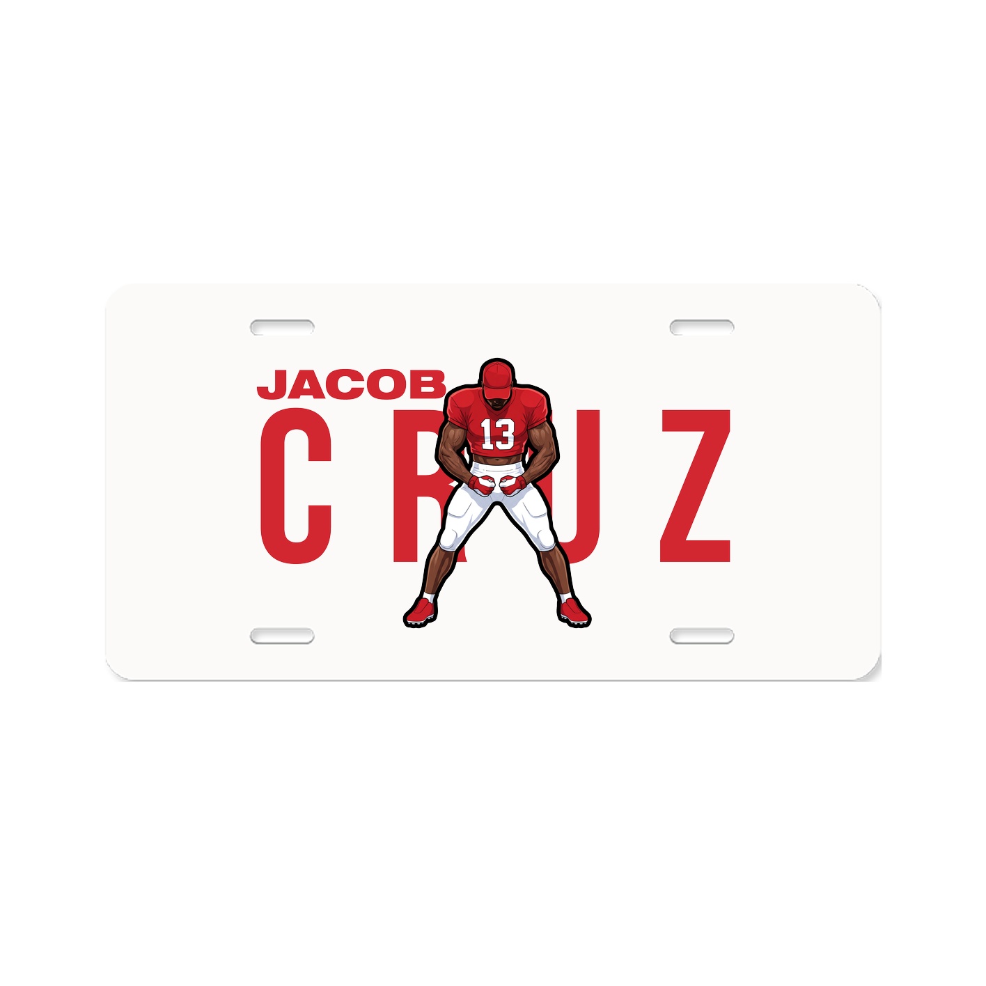 License Plate — Player Name in Classic